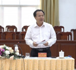 Bí thư Thành ủy Thủ Dầu Một làm việc với Thường trực Đảng ủy Quân sự Thành phố
