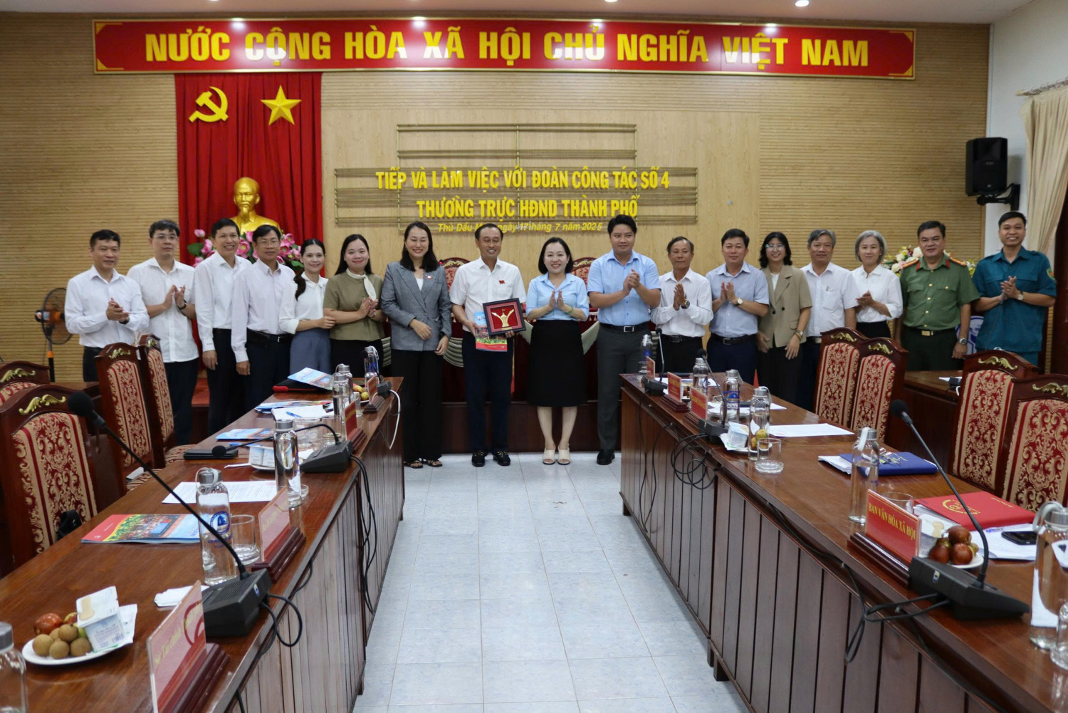 Phường Thủ Dầu Một tiếp và làm việc với Đoàn công tác số 4, Thường trực HĐND Thành phố Hồ Chí Minh