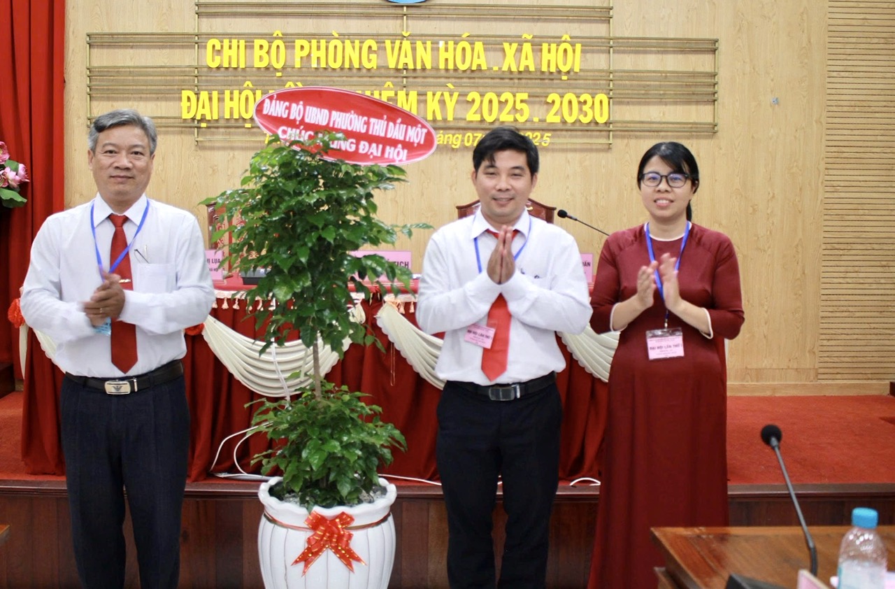 Đại hội Chi bộ Phòng Văn hóa – Xã hội phường Thủ Dầu Một lần thứ I, nhiệm kỳ 2025 - 2030